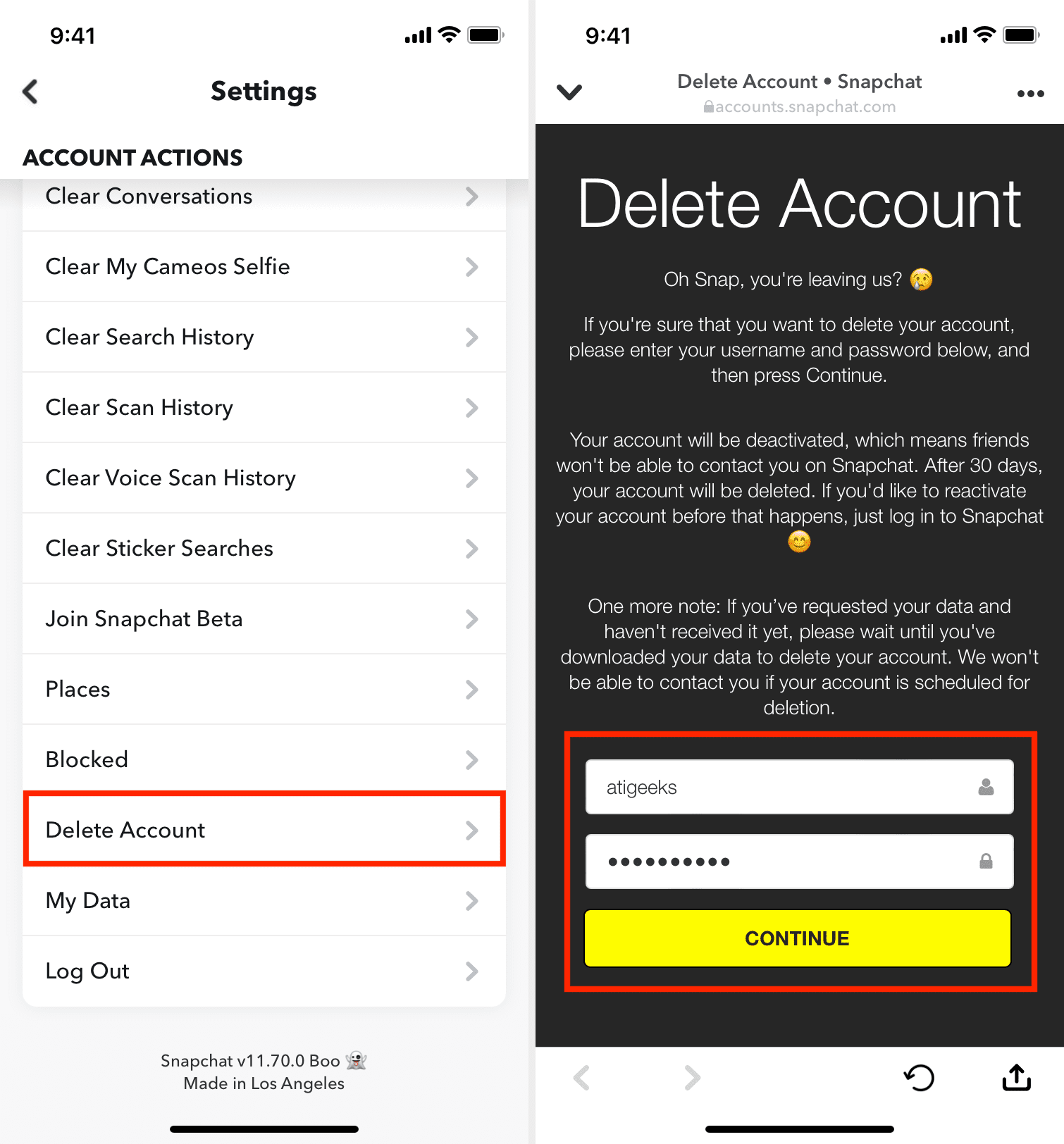 How to Delete Snapchat