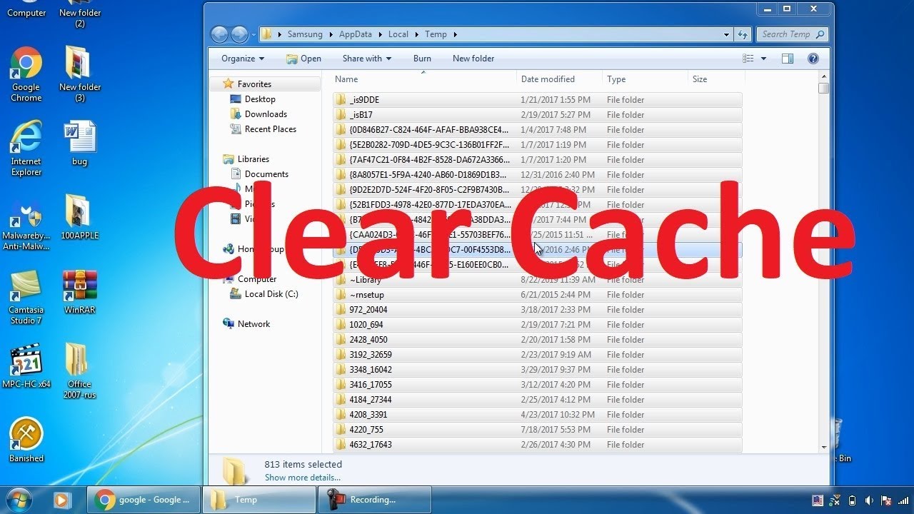 Cleaning Cache on Your Computer